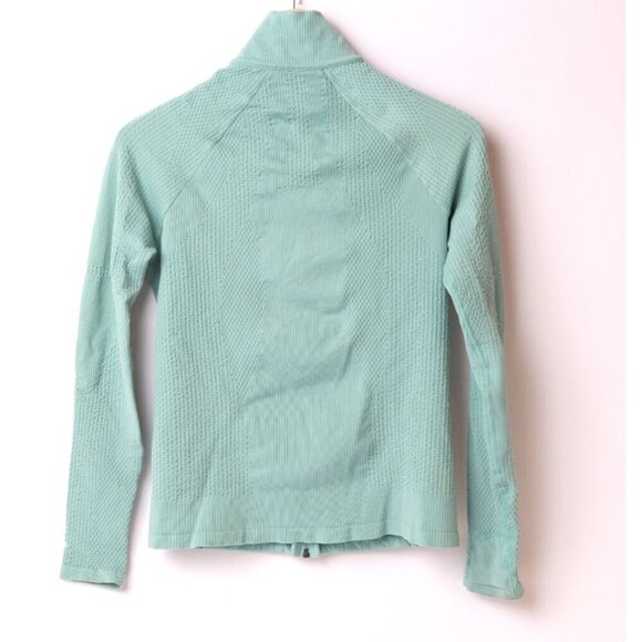 Athleta Sz S Quilted Lightweight Jacket Women Full Zip Mint Green - Picture 7 of 12